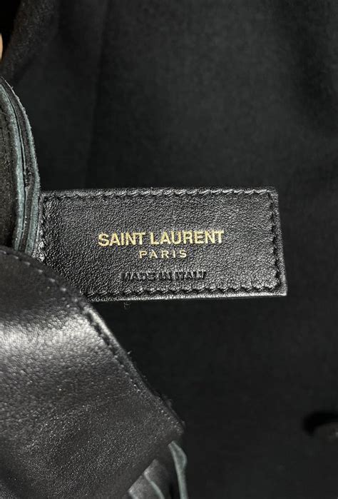 ysl anita|SAINT LAURENT Lambskin Anita Tassed Crossbody Bag Black .